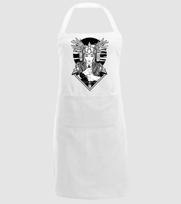Zeița Valkyrie model alb pe tricou