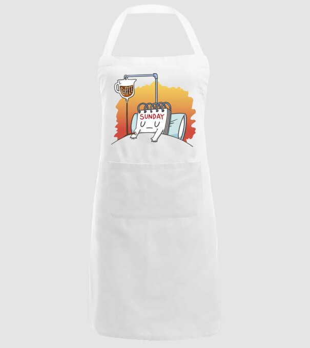 Oboseala de duminică model alb pe tricou