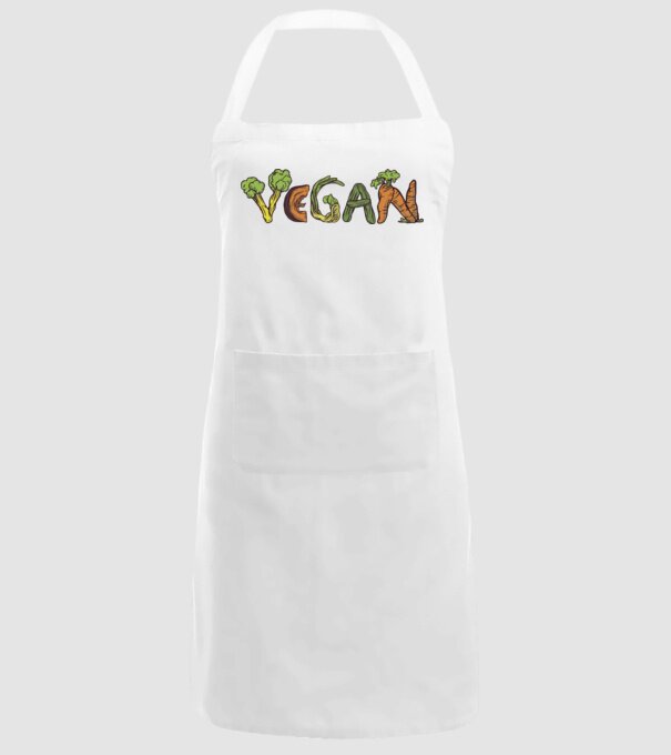 Inscripție legume vegan model alb pe tricou