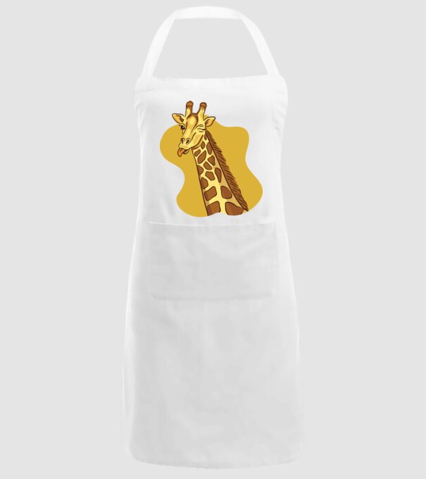 Girafă amuzantă model alb pe tricou