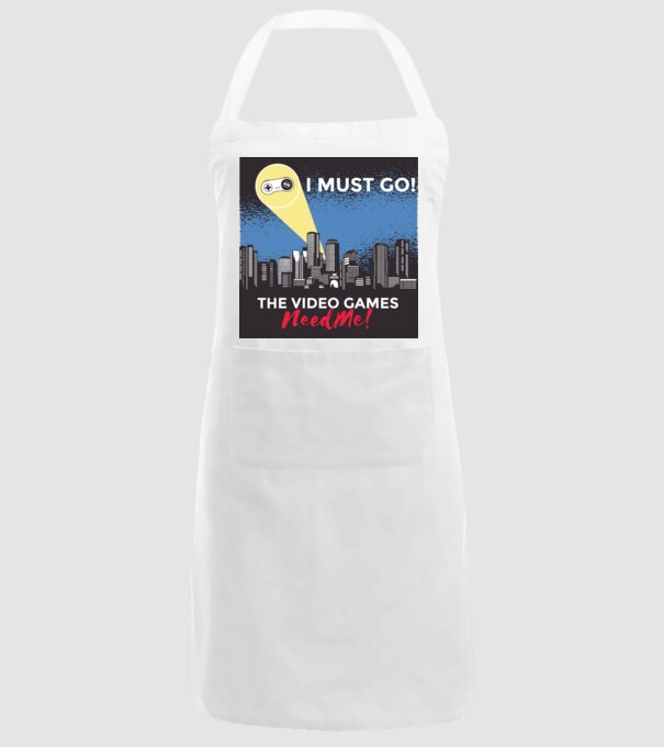 Video games need me - I must go tricou amuzant Gamer model alb pe tricou