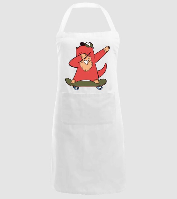 Vidră DAB model alb pe tricou