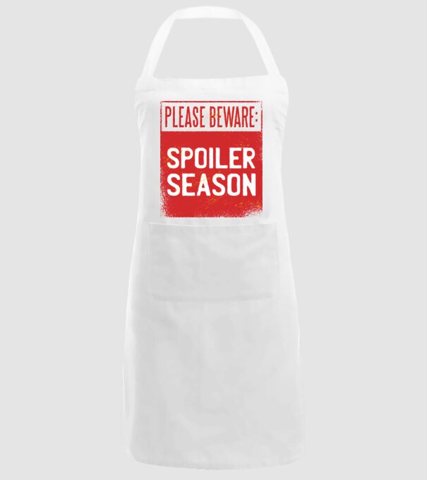 Atenție! Pericol de spoiler model alb pe tricou