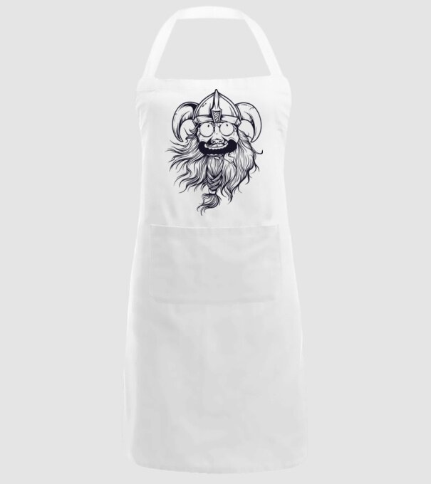 Viking model alb pe tricou