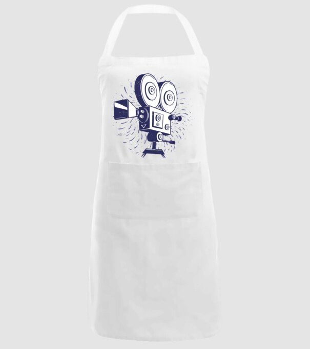 Camera video retro Vintage model alb pe tricou