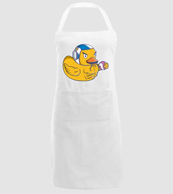 Rață polo pe apă model alb pe tricou