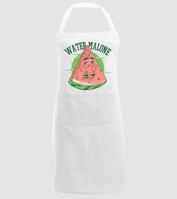 Water Malone model alb pe tricou