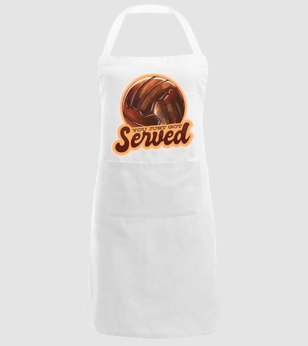 You just got served - volei model alb pe tricou