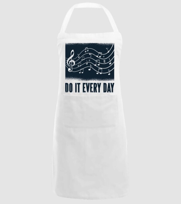 Note muzicale model alb pe tricou