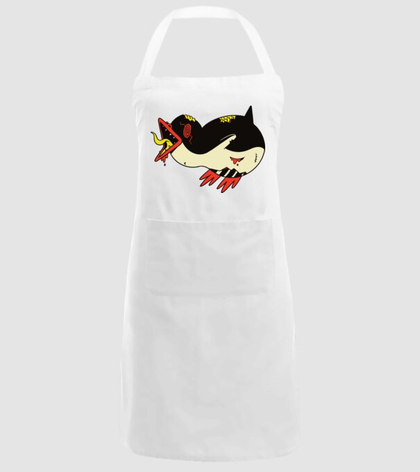 Pinguin Zombie model alb pe tricou