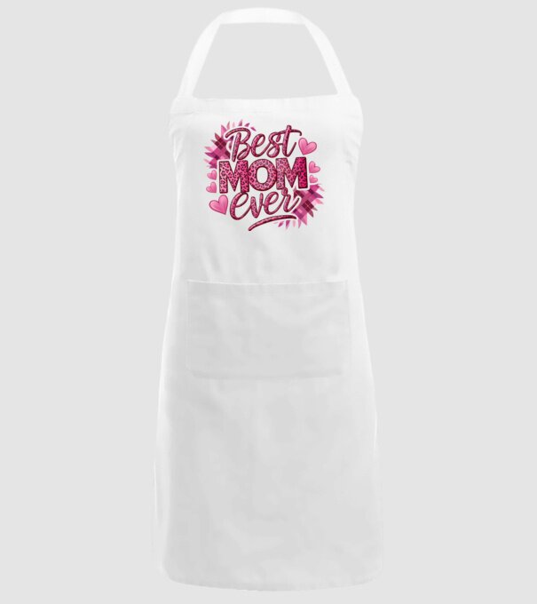 Best Mom Ever model alb pe tricou