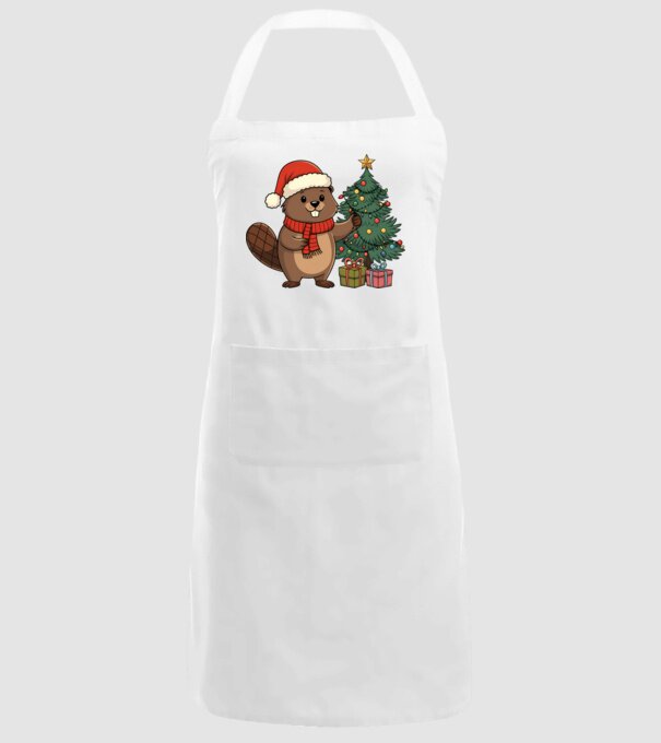 Bober Kurwa Christmas 2 model alb pe tricou