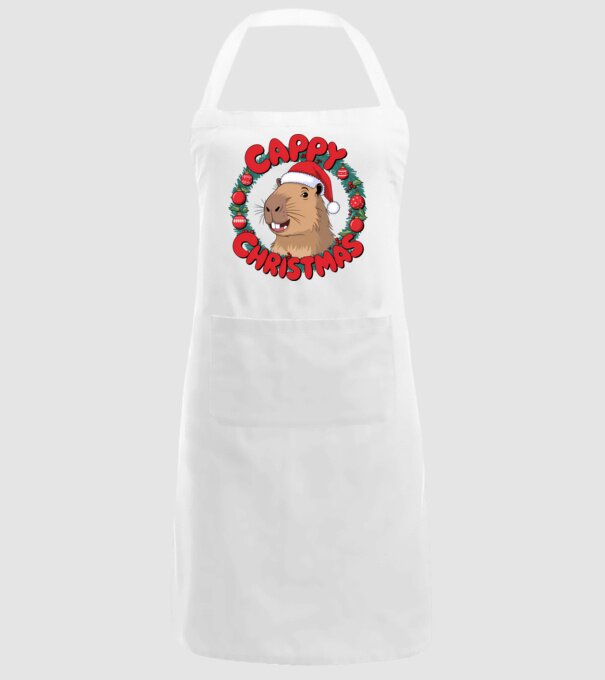 Cappy Christmas 1 model alb pe tricou