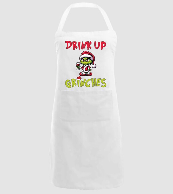 Drink up Grinches model alb pe tricou
