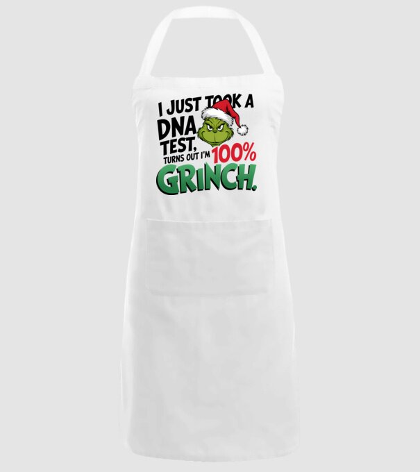 Grinch DNA test model alb pe tricou