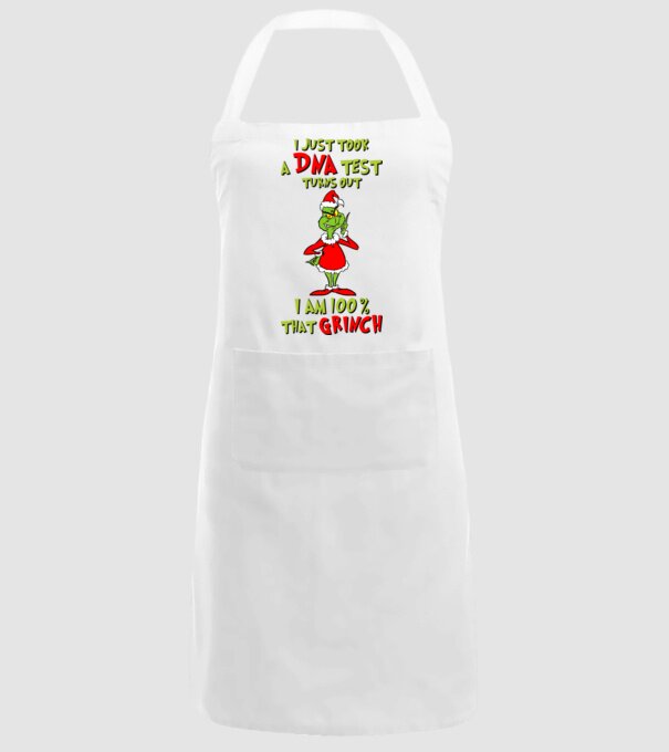 I just took a DNA test - I am Grinch model alb pe tricou