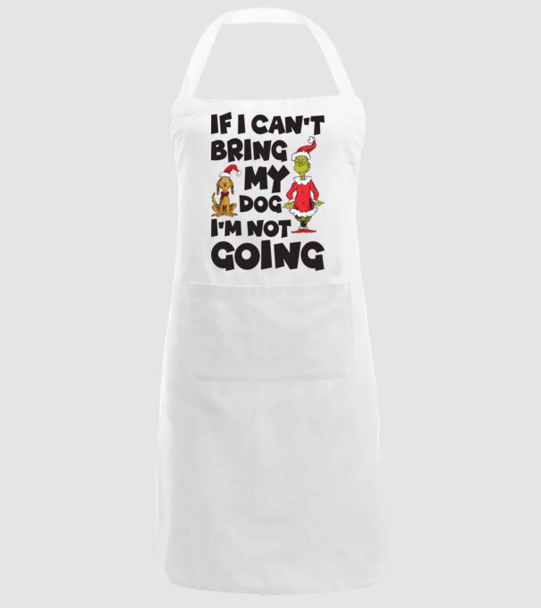If i can't bring my dog I'm not going model alb pe tricou
