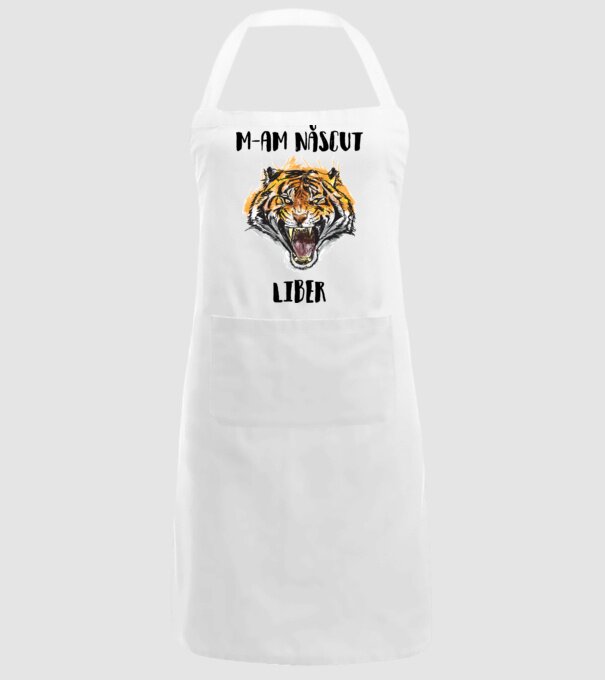 m-am născut liber model alb pe tricou