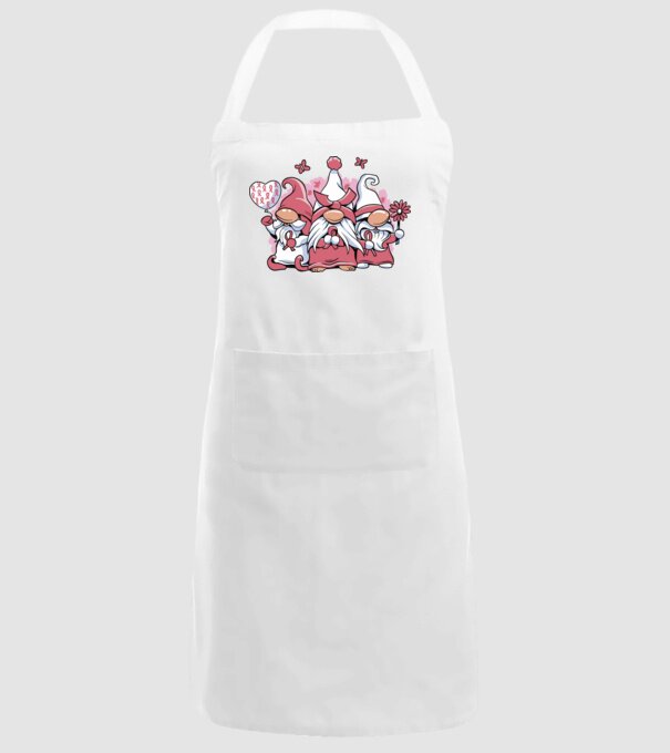 Pink christmas Gnomes model alb pe tricou