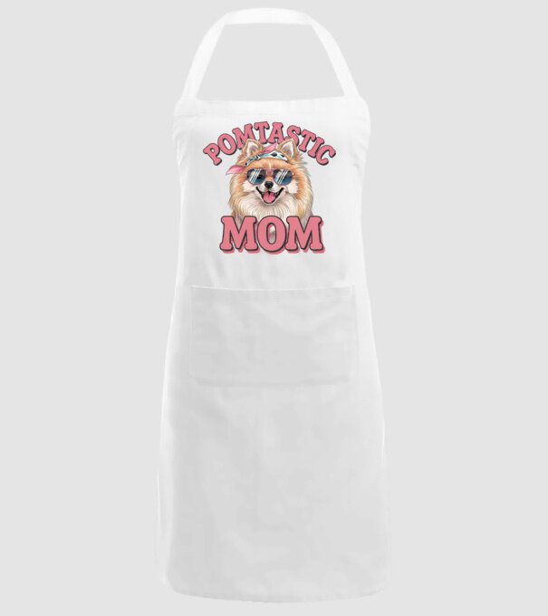Pomtastic Mom model alb pe tricou