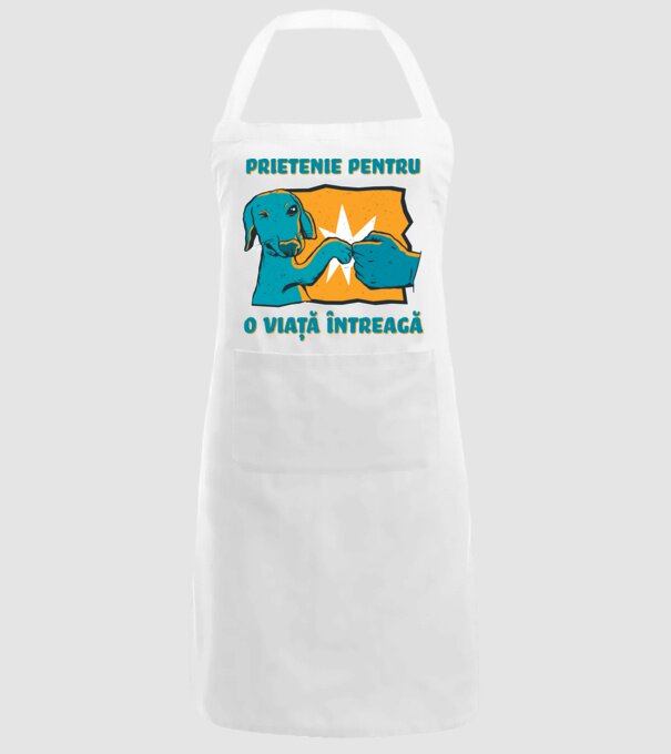 Prietenie pentru o viață întreagă model alb pe tricou