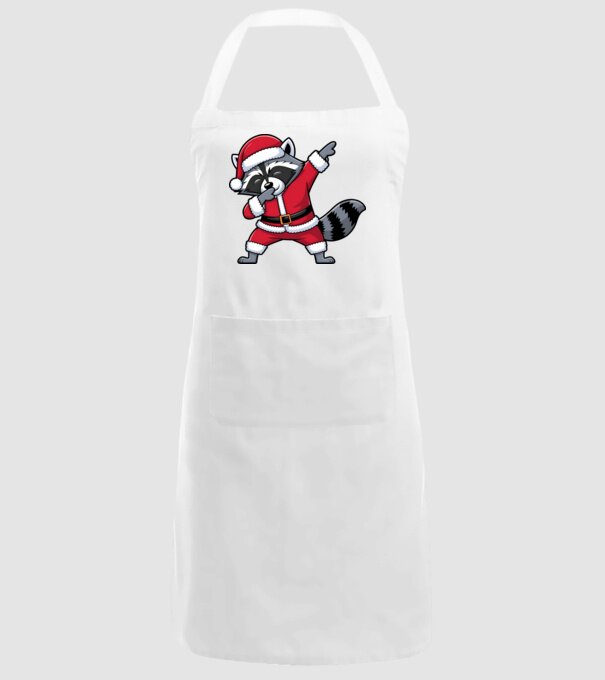 Raton Dab Xmas model alb pe tricou