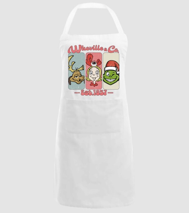 Whoville & Co - Grinch model alb pe tricou