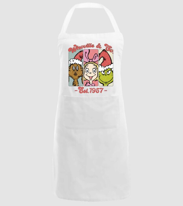 Whoville & Co. - Grinch model alb pe tricou