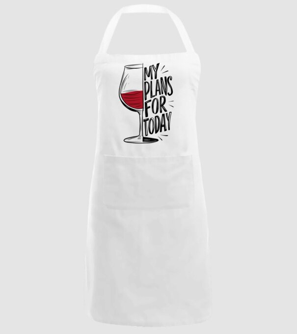 Wine Plans For Today Alb model alb pe tricou