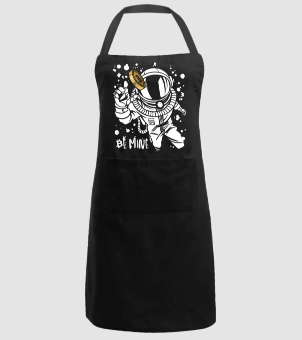 Bitcoin Astrounaut model negru pe tricou