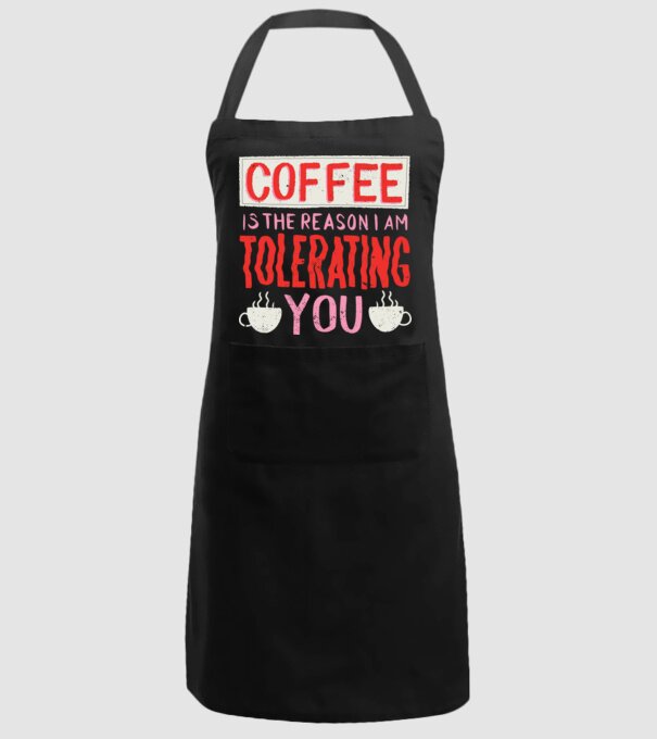 Cafeaua este motivul pentru care încă te mai suport model negru pe tricou