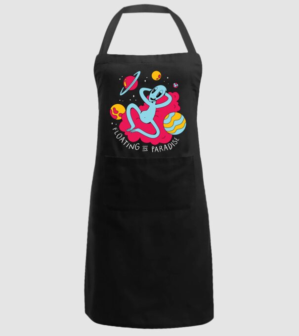 Alien Chill model negru pe tricou