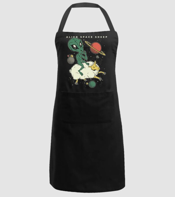 Alien În spațiu model negru pe tricou