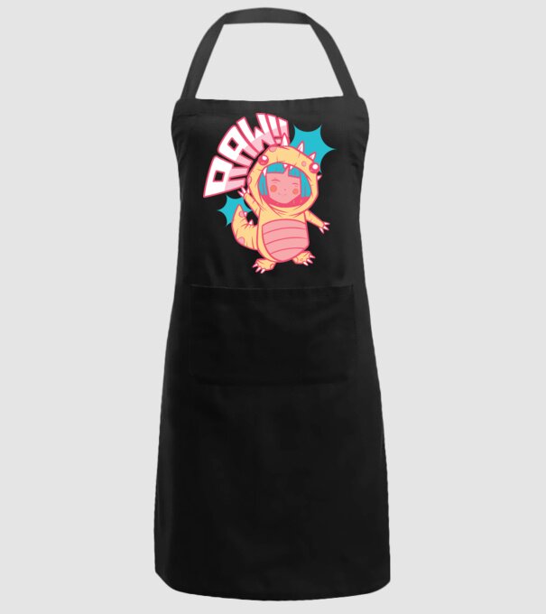 Anime dinozaur model negru pe tricou