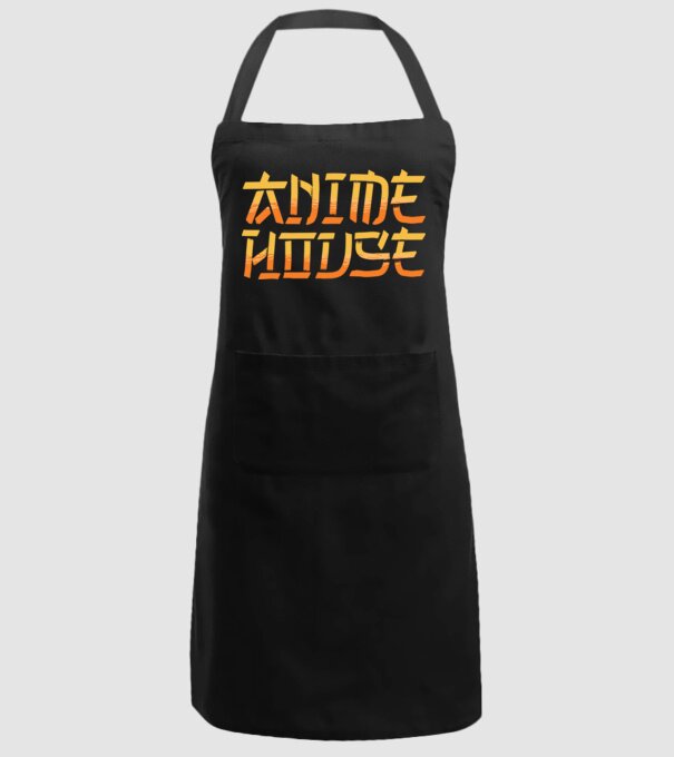 Anime House model negru pe tricou