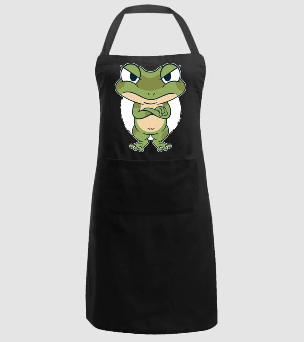 Broască model negru pe tricou