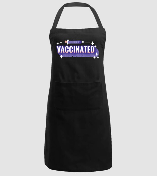 Vaccinat model negru pe tricou