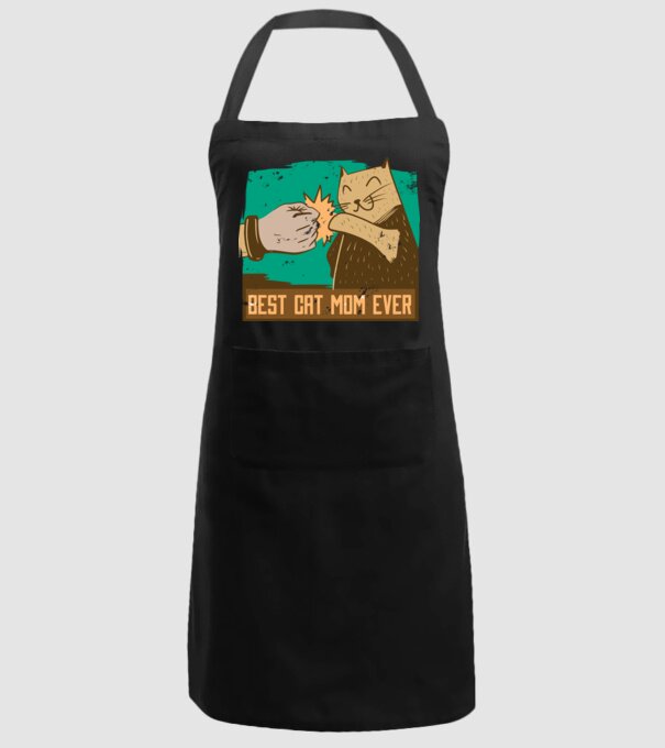Best Cat Mom Ever - Cea mai bună mamă cu pisici model negru pe tricou