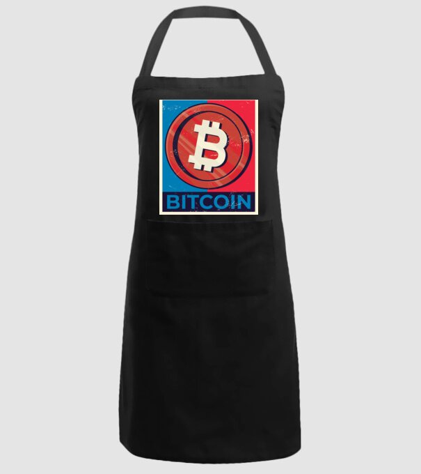 Bitcoin Criptomonedă model negru pe tricou
