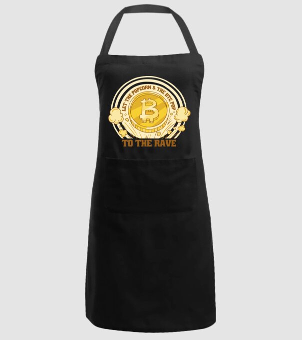 Bitcoin to the Rave model negru pe tricou