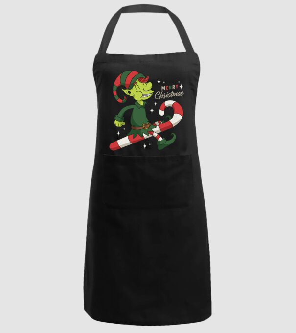 Crăciun Fericit Elf model negru pe tricou