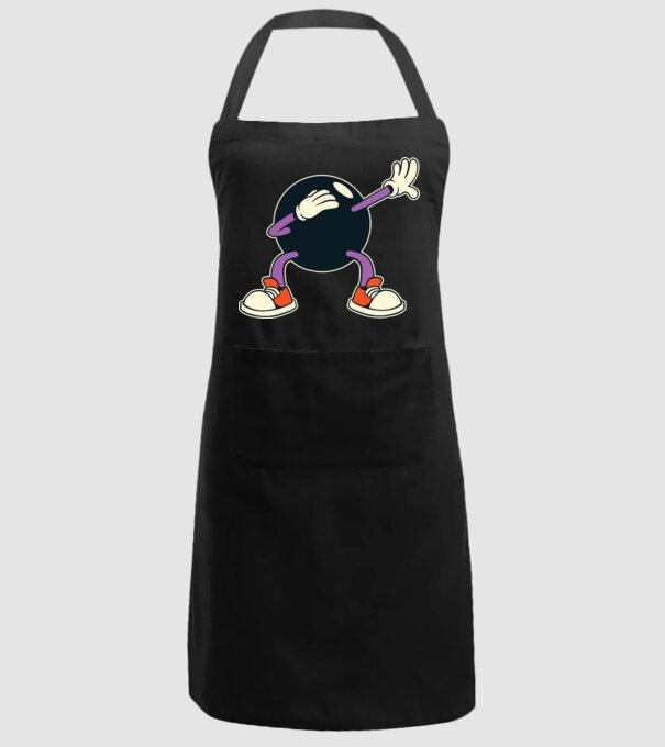 Bowling DAB model negru pe tricou