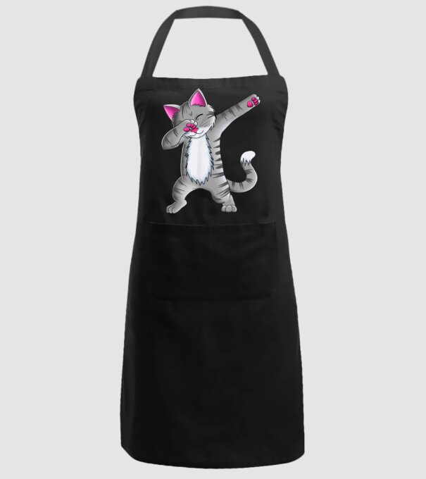 Pisică DAB model negru pe tricou