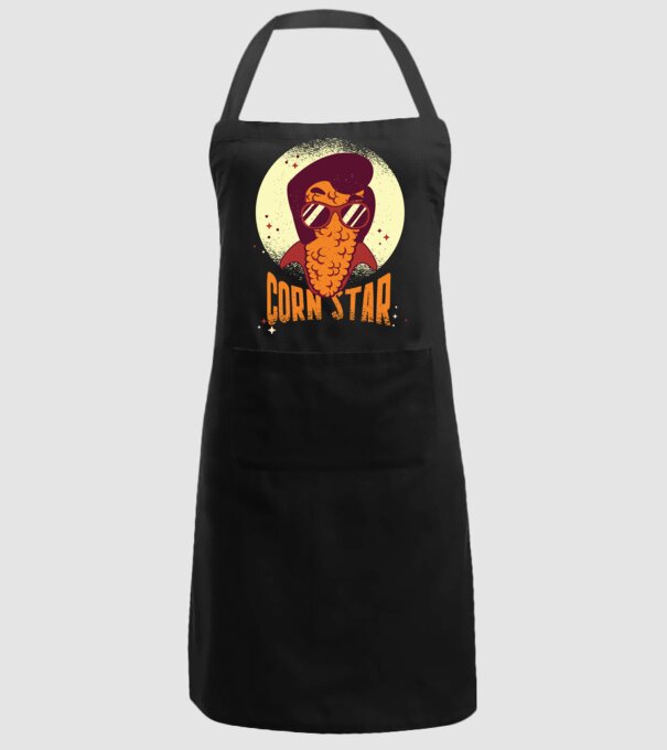 Corn Star - Porumb cu freză Elvis model negru pe tricou