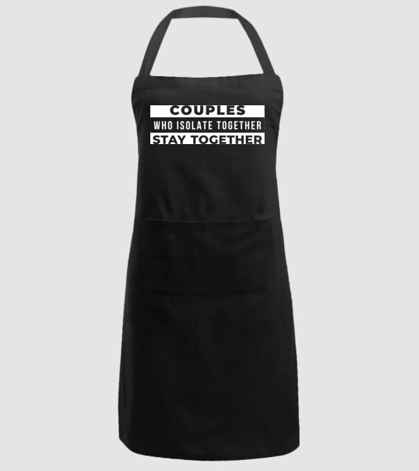 couples who isolate together model negru pe tricou