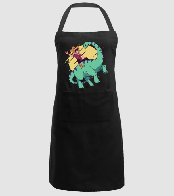 Dinozaur Cowboy model negru pe tricou