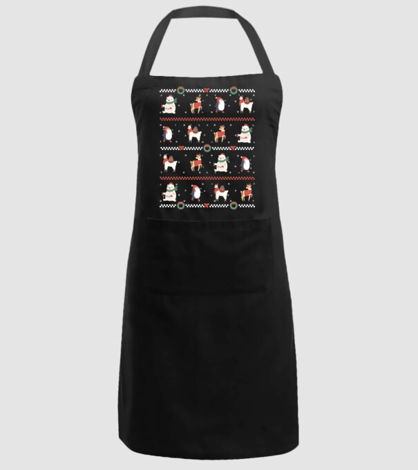 Pulover urât cu Animale drăguțe model negru pe tricou