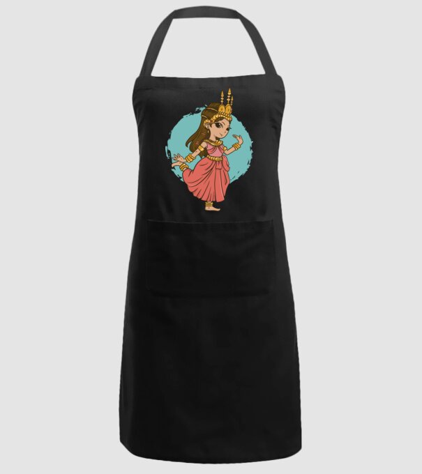 Prințesă drăguță model negru pe tricou
