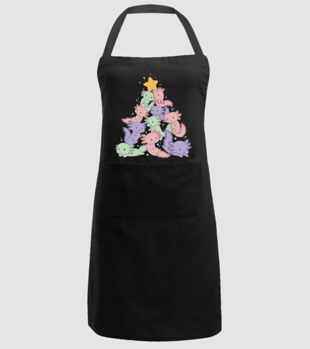 Pom de Crăciun cu monstru drăguț model negru pe tricou