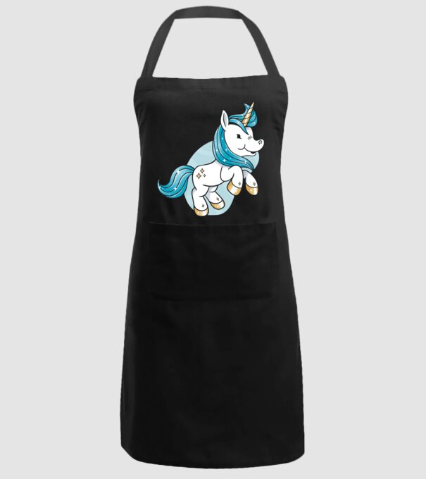 Unicorn drăguț model negru pe tricou